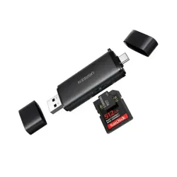UGREEN CM803 2-in-1 USB-A & Type-C Memory Card Reader #65024