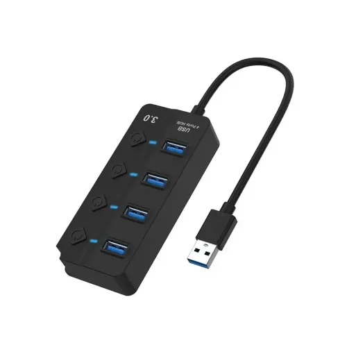 Onten OTN-5301 4-Port USB 3.0 Hub with Switch Onten OTN-5301 4-Port USB 3.0 Hub with Switch