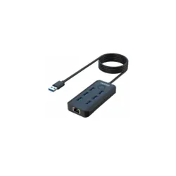 Onten OTN-8121 6 Port USB Hub With Ethernet Port Onten OTN-8121 6 Port USB Hub With Ethernet Port