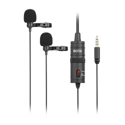 Boya BY-M1DM Dual Omni Directional Lavalier Microphone