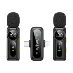 WiWU Wi-WM007 Dual Wireless Lavalier Microphone