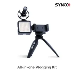 SYNCO Vlogger Kit2 with Microphone and Fill Light for Camera/SmartPhone Black SYNCO Vlogger Kit2 with Microphone and Fill Light for Camera/SmartPhone Black