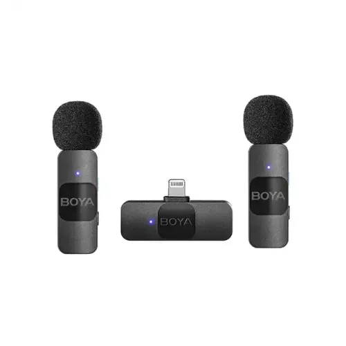 BOYA BY-V2 Ultracompact 2.4GHz Wireless Microphone System for iOS Device BOYA BY-V2 Ultracompact 2.4GHz Wireless Microphone System for iOS Device