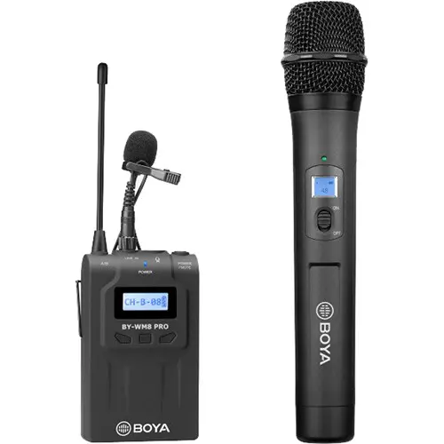 Boya BY-WM8 PRO-K3 UHF Camera-Mount Wireless Handheld Microphone System Boya BY-WM8 PRO-K3 UHF Camera-Mount Wireless Handheld Microphone System