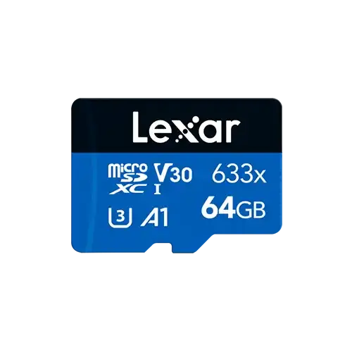 Lexar High-Performance 633x 64GB MicroSDXC UHS-I Memory Card