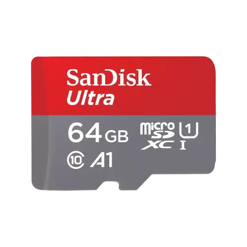 SanDisk Ultra SQUAB 64GB MicroSDXC UHS-I Memory Card (SDSQUAB-064G-GN6MN)
