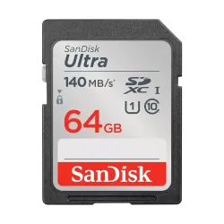Sandisk Ultra 64GB 140Mbps SDXC UHS-I Memory Card (SDSDUNB-064G-GN6IN) Sandisk Ultra 64GB 140Mbps SDXC UHS-I Memory Card (SDSDUNB-064G-GN6IN)