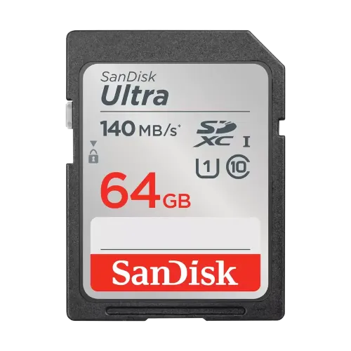 Sandisk Ultra 64GB 140Mbps SDXC UHS-I Memory Card (SDSDUNB-064G-GN6IN)
