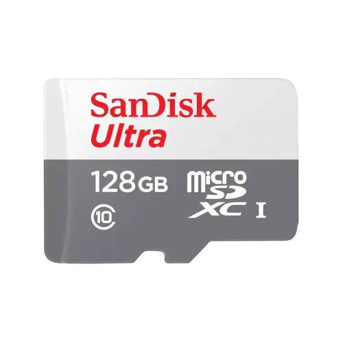 SanDisk Ultra 128GB Class-10 100mbps Micro SDXC UHS-I Memory Card (SDSQUNR-128G-GN6MN)