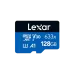 Lexar High-Performance 633x 128GB MicroSDXC UHS-I Memory Card with Adapter