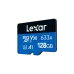 Lexar High-Performance 633x 128GB MicroSDXC UHS-I Memory Card with Adapter