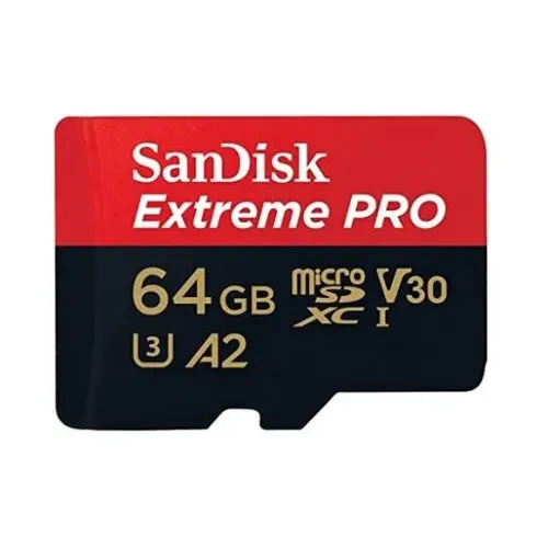 SanDisk Extreme PRO 64GB 200mbps microSDXC UHS-I Memory Card with Adapter (SDSQXCU-064G-GN6MA) SanDisk Extreme PRO 64GB 200mbps microSDXC UHS-I Memory Card with Adapter (SDSQXCU-064G-GN6MA)