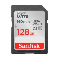 Sandisk Ultra 128GB 140Mbps SDXC UHS-I U1 Memory Card (SDSDUNB-128G-GN6IN) Sandisk Ultra 128GB 140Mbps SDXC UHS-I U1 Memory Card (SDSDUNB-128G-GN6IN)