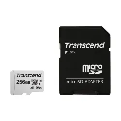 Transcend 256GB Micro SD UHS-I U3 Memory Card with Adapter (TS256GUSD300S-A) Transcend 256GB Micro SD UHS-I U3 Memory Card with Adapter (TS256GUSD300S-A)