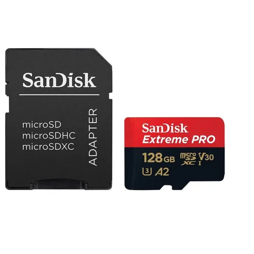 Sandisk Extreme Pro 128GB 200mbps MicroSDXC UHS-1 Memory Card With Adapter (SDSQXCD-128G-GN6MA) Sandisk Extreme Pro 128GB 200mbps MicroSDXC UHS-1 Memory Card With Adapter (SDSQXCD-128G-GN6MA)