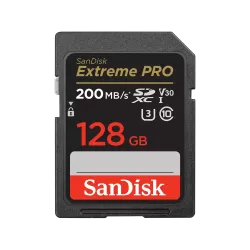 SanDisk Extreme PRO 128GB 200mbps SDXC UHS-I Memory Card (SDSDXXD-128G-GN4IN) SanDisk Extreme PRO 128GB 200mbps SDXC UHS-I Memory Card (SDSDXXD-128G-GN4IN)