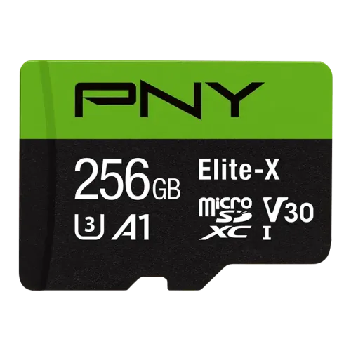 PNY Elite-X 256GB Class 10 U3 V30 microSDXC Memory Card PNY Elite-X 256GB Class 10 U3 V30 microSDXC Memory Card
