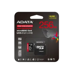 ADATA High-Endurance 256GB UHS-I Class 10 microSDXC Memory Card ADATA High-Endurance 256GB UHS-I Class 10 microSDXC Memory Card