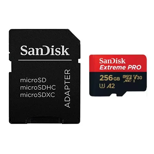 Sandisk Extreme PRO 256GB 200mbps MicroSDXC UHS-I Memory Card With Adapter (SDSQXCD-256G-GN6MA) Sandisk Extreme PRO 256GB 200mbps MicroSDXC UHS-I Memory Card With Adapter (SDSQXCD-256G-GN6MA)