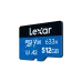 Lexar High-Performance 633x 512GB MicroSDXC UHS-I Memory Card with Adapter