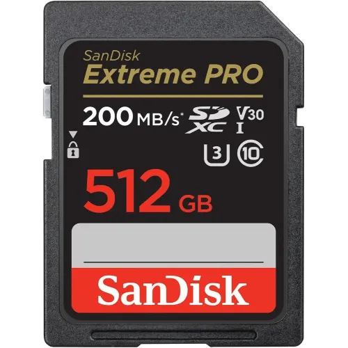 SanDisk Extreme PRO 512 GB SDHC And SDXC UHS-I Memory Card SanDisk Extreme PRO 512 GB SDHC And SDXC UHS-I Memory Card