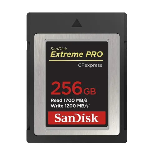 SanDisk Extreme Pro CFexpress 256GB 1700 MB/s Compact Flash Type-B Memory Card (SDCFE-256G-GN4NN) SanDisk Extreme Pro CFexpress 256GB 1700 MB/s Compact Flash Type-B Memory Card (SDCFE-256G-GN4NN)