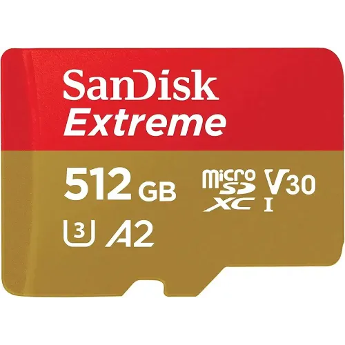 SanDisk Extreme 512GB 190mbps microSDXC UHS-I Memory Card (SDSQXAV-512G-GN6MN) SanDisk Extreme 512GB 190mbps microSDXC UHS-I Memory Card (SDSQXAV-512G-GN6MN)