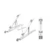 Yuanxin X-ZJ801 Retractable Adjustable Laptop Stand with Anti Slip Pad Yuanxin X-ZJ801 Retractable Adjustable Laptop Stand with Anti Slip Pad