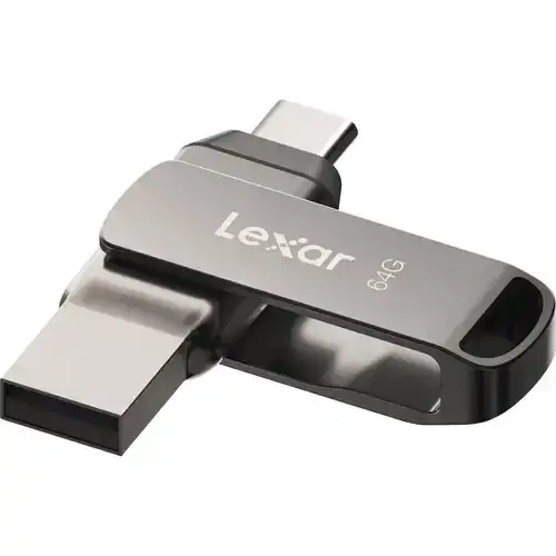 Lexar JumpDrive Dual Drive D400 64GB USB 3.2 Type-C Pen Drive Lexar JumpDrive Dual Drive D400 64GB USB 3.2 Type-C Pen Drive