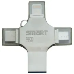 Smart SuperFast SM8 128GB 4-in-1 Metal Body USB 3.1 Pen Drive Smart SuperFast SM8 128GB 4-in-1 Metal Body USB 3.1 Pen Drive
