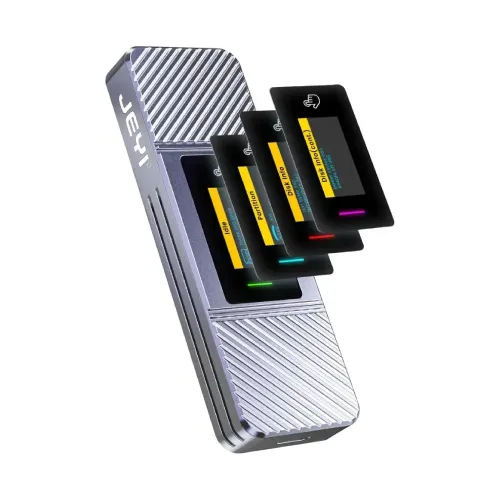 JEYI Visual Smart i9x M.2 SSD Enclosure with Display