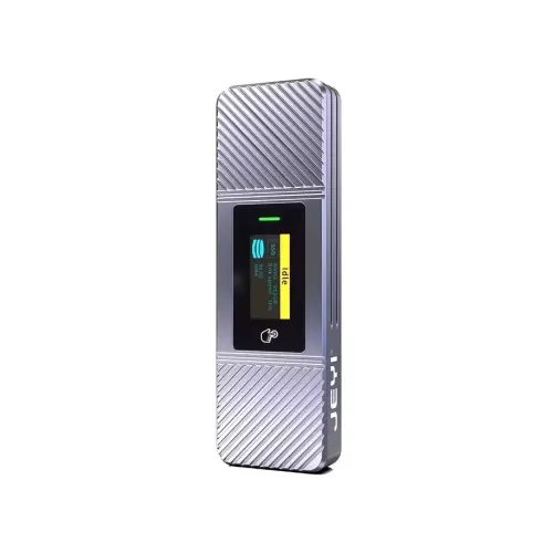 JEYI Visual Smart i9x Zebra M.2 SSD Enclosure with Display