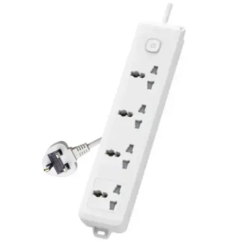 Deli CT703ES 3 Pin 4 Port 3 Meter Power Strip With Surge Protection Deli CT703ES 3 Pin 4 Port 3 Meter Power Strip With Surge Protection
