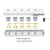 Huntkey DMC502 3 Meter 5 Port 2 Pin Power Strip with Individual Switch