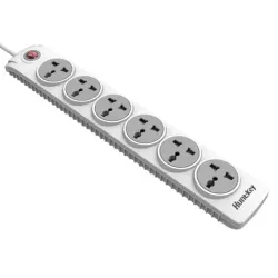 Huntkey SZN601 6 Port 3 Pin Power Strip with Surge Protection Huntkey SZN601 6 Port 3 Pin Power Strip with Surge Protection