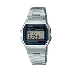 Casio A158WA-1DF Vintage Digital Chain Watch Casio A158WA-1DF Vintage Digital Chain Watch