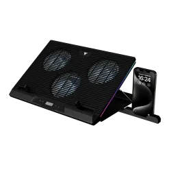 Gamdias AETHER M1 RGB Laptop Cooler With Phone Stand Gamdias AETHER M1 RGB Laptop Cooler With Phone Stand